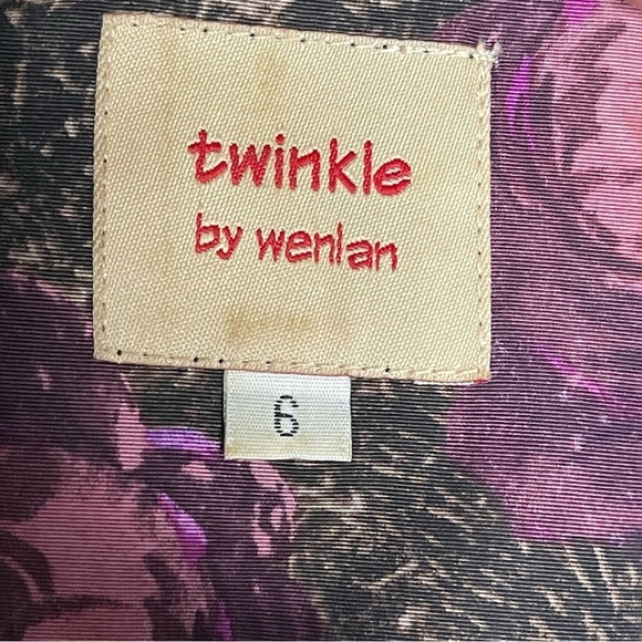 Anthropologie Twinkle By Wenlan Cotton and Silk Blend Floral Dress Size 6 - Picture 10 of 10
